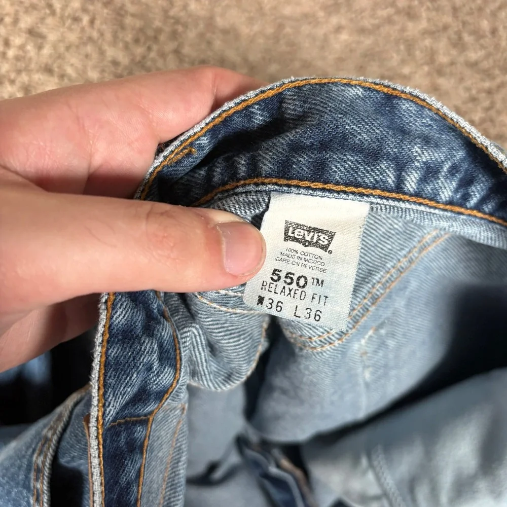 Vintage Levis 550 Jeans Mens 34 X‎ 34 Relaxed Fit Tapered Leg Made in USA 90s